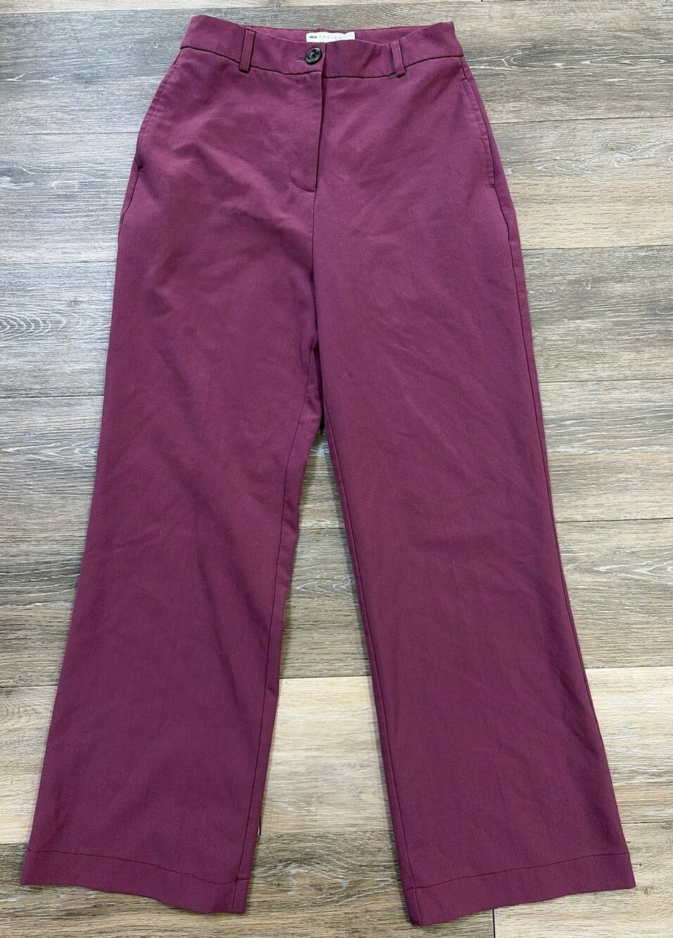 ASOS Wide Leg Plum Pants Women’s Size 0 High Rise